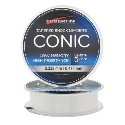 Tubertini CONIC tapered Shock Leader - (0,205mm/0,470mm) 5x15m 